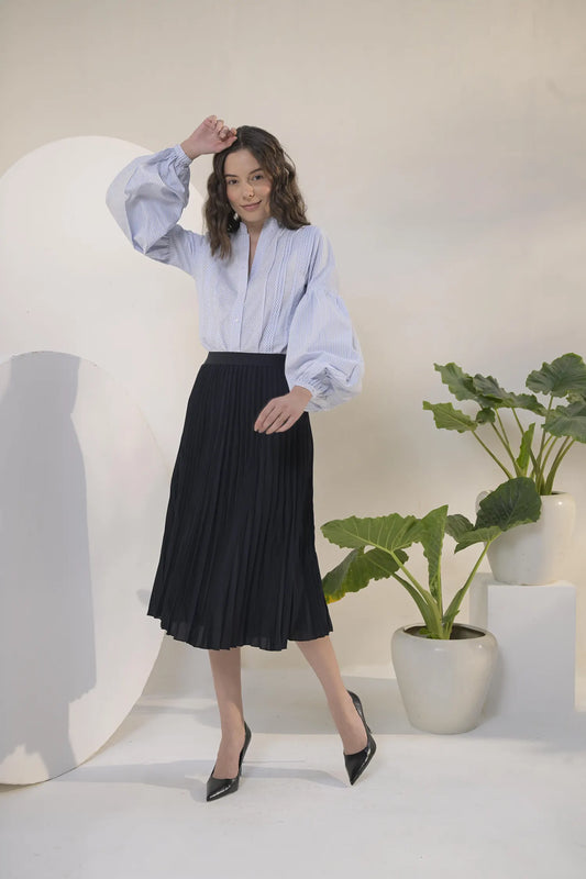 Oxford Shirt with Voluminous Sleeves - Muggnos