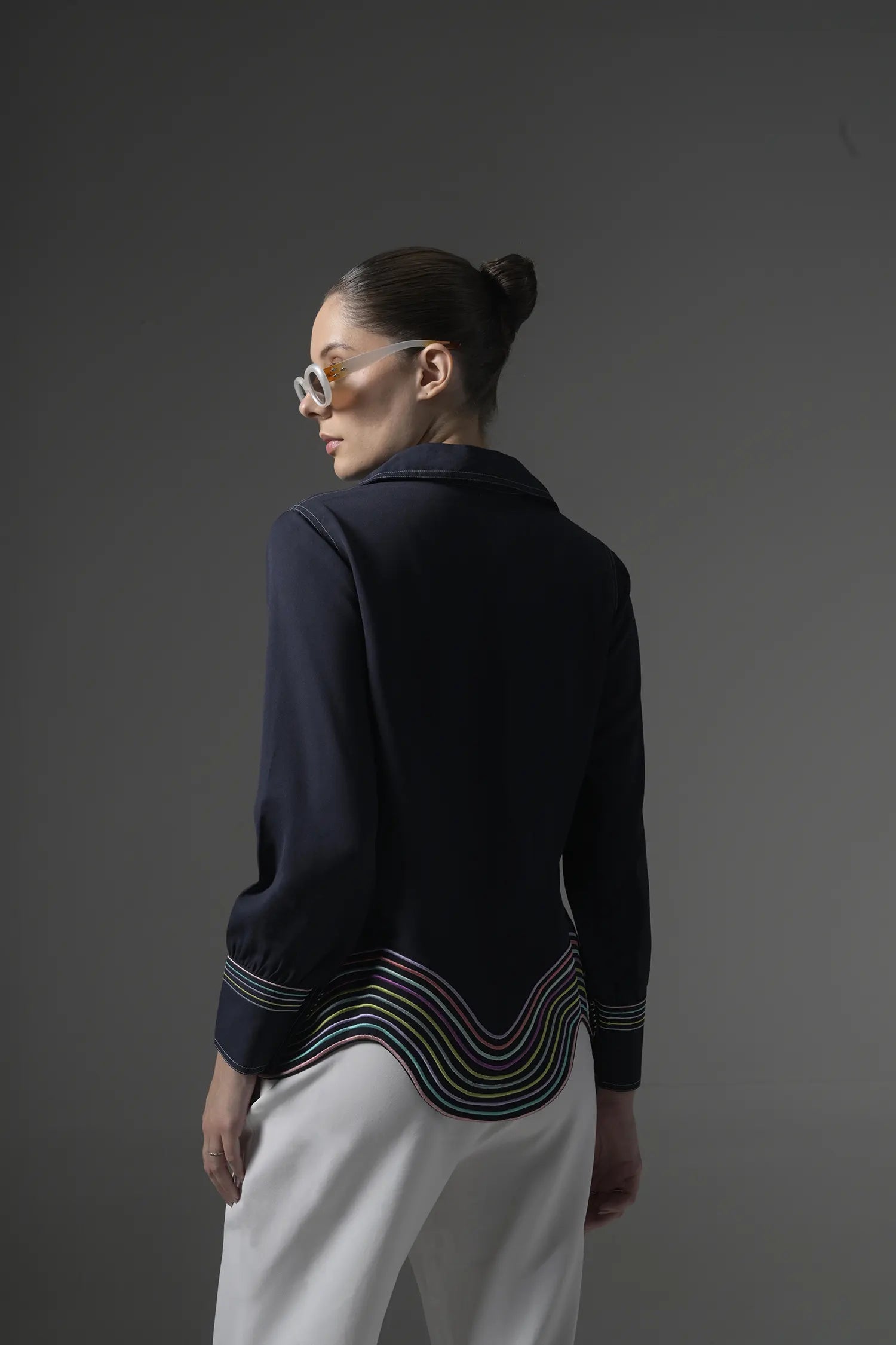 Rainbow Embroidered Shirt - Muggnos