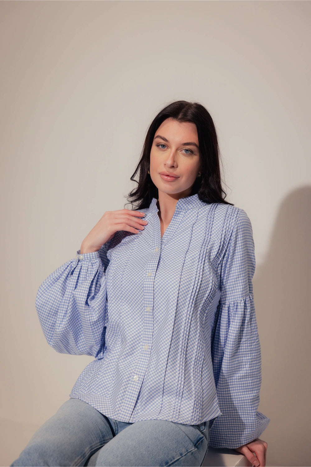 Oxford shirt with Voluminous Sleeves - Muggnos