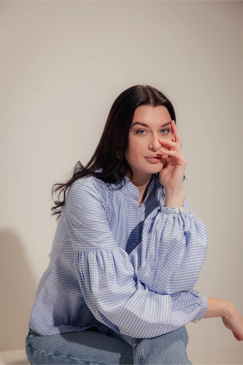 Oxford shirt with Voluminous Sleeves - Muggnos