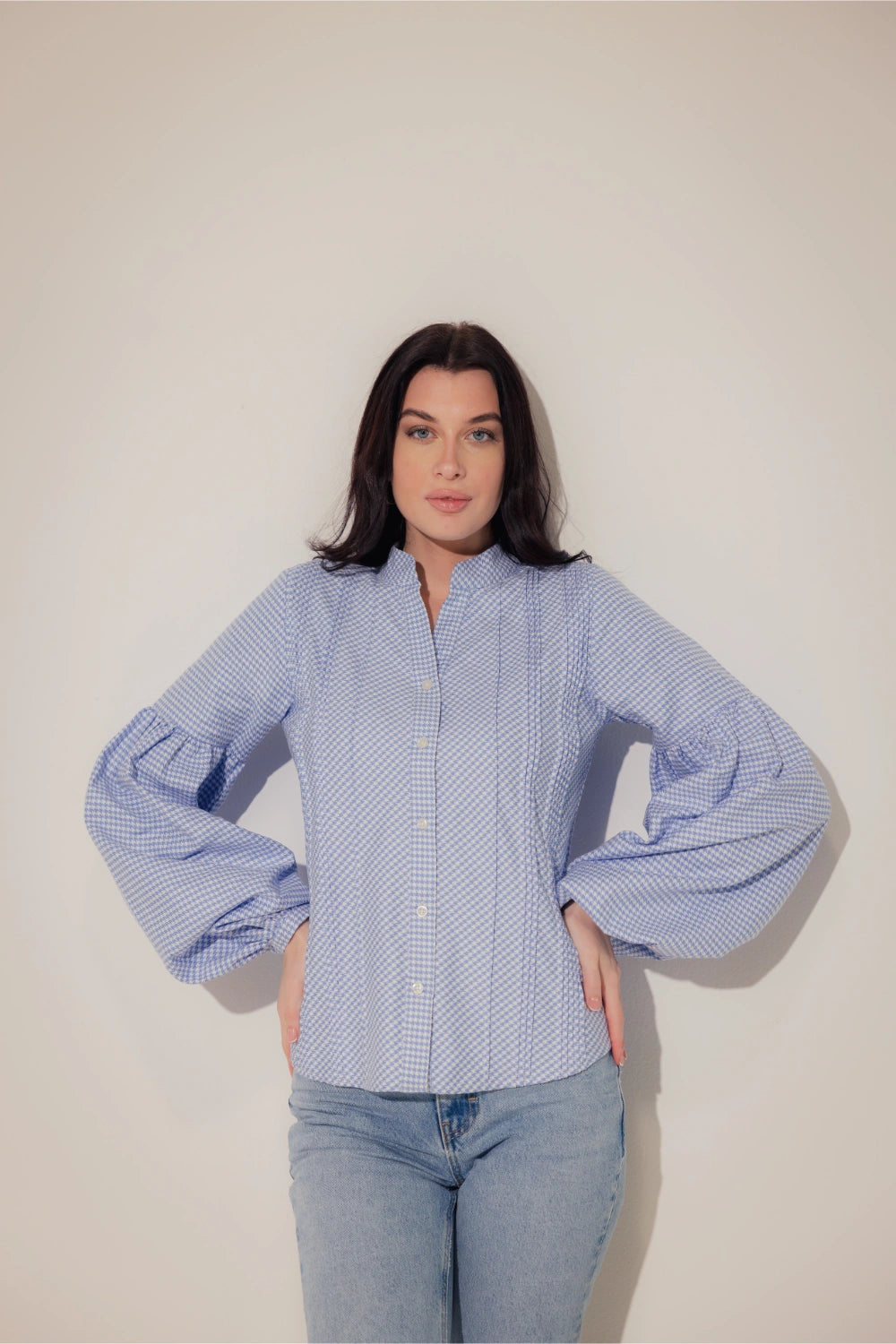 Oxford shirt with Voluminous Sleeves - Muggnos