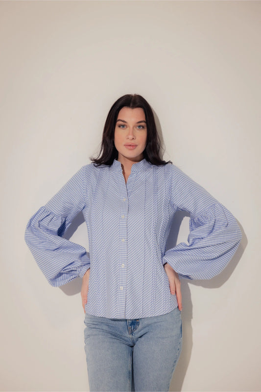Oxford shirt with Voluminous Sleeves - Muggnos