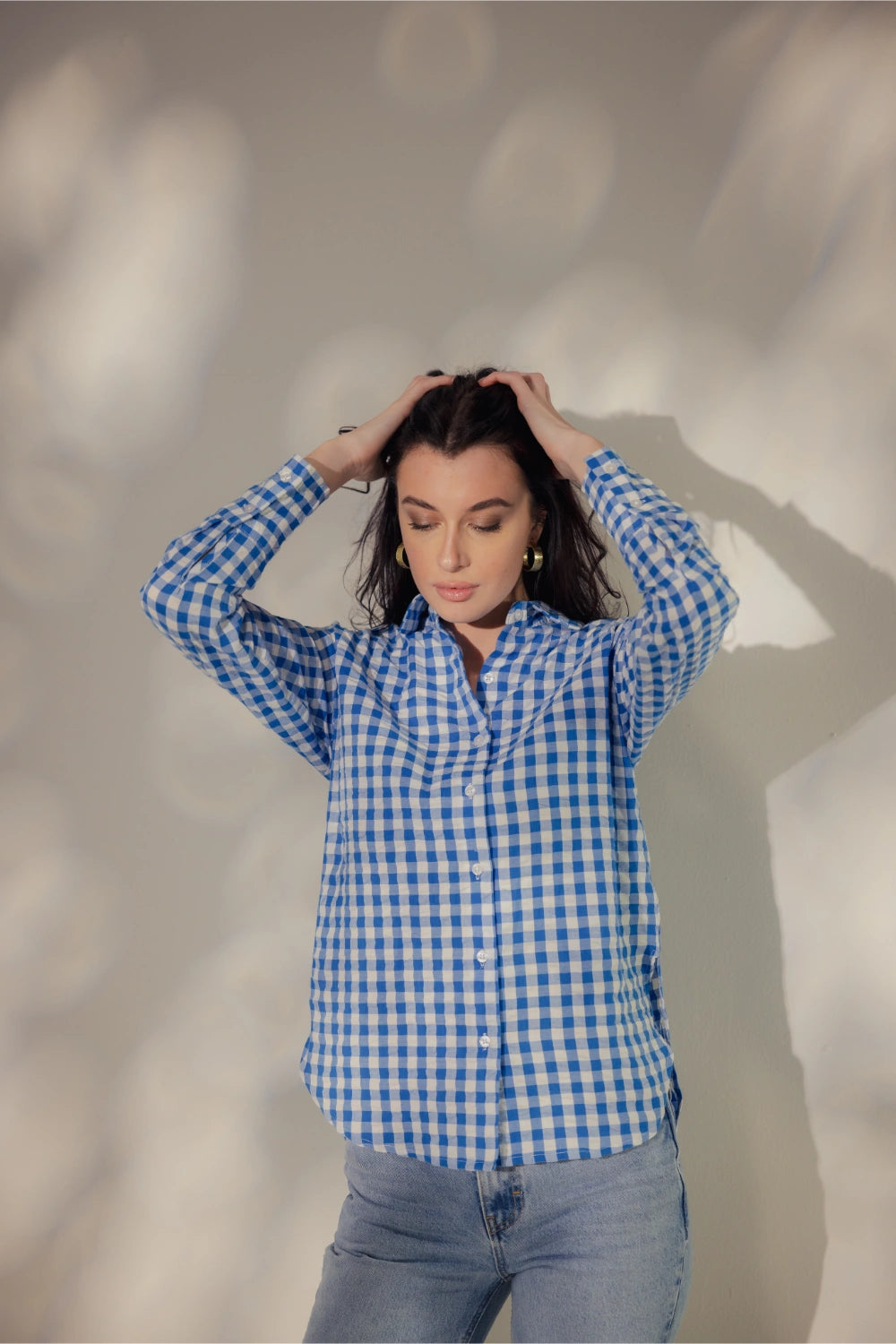 Checked Seersucker Shirt - Muggnos