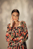 High Low floral Print dress - Muggnos
