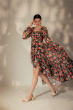 High Low floral Print dress - Muggnos