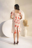 Emboridered Organza Midi Dress - Muggnos