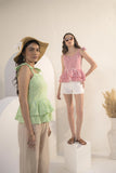 Gingham Bustier Green Top - Muggnos