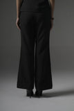 Black Tailored Waistcoat with Flared Pants - Muggnos