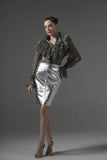 Semi-Sheer Ruffle Blouse - Muggnos