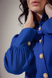 Linen Blend Shirt with Pearl Buttons - Muggnos