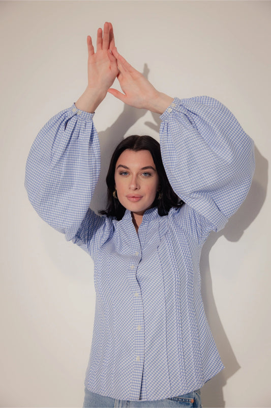 Oxford shirt with Voluminous Sleeves - Muggnos